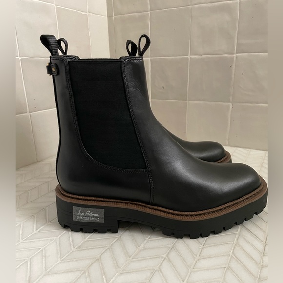 Sam Edelman Laguna Chelsea Boot Size 9 Black Leather Waterproof 2025 Version - Picture 6 of 9